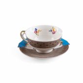 Чайная пара Seletti, 09171 Hybrid Teacup with saucer Kerma