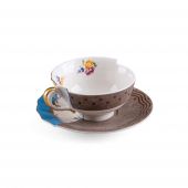 Чайная пара Seletti, 09171 Hybrid Teacup with saucer Kerma