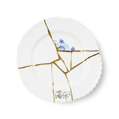 Обеденная тарелка 27,5 см., Seletti, 09613 Kintsugi n'3 Dinner Plate d.27