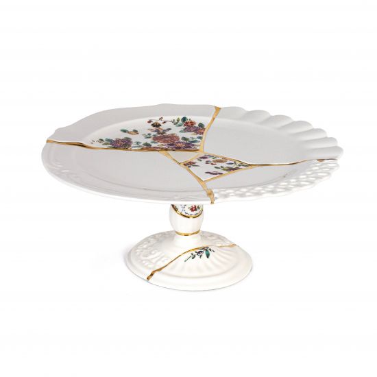 Тортница на ножке 36 см., Seletti , 09644 Kintsugi Cake stand