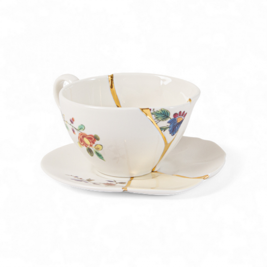 Чайная пара 220 мл., Seletti, 09648 Kintsugi Tea set #2
