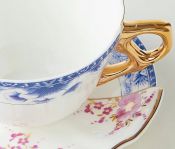 Чайная пара 220 мл., Seletti, 09746 Hybrid Teacup with saucer Zenobia