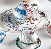 Блюдо круглое для торта Д 35 см., Seletti, 09768 Hybrid Round Tray d.35 Dorotea